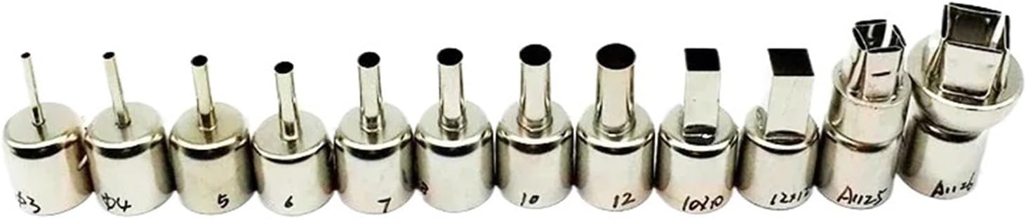 Variety Specifications Heat Gun Nozzles Air Solder Kit，Compatible For 850 Hot Soldering Accessories Welding(E)