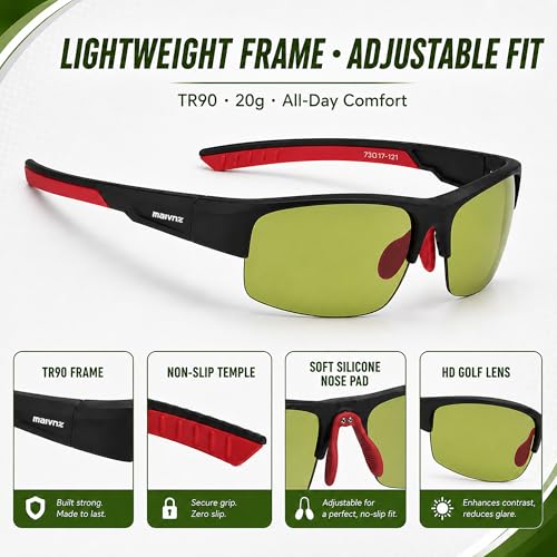 Image of maivnz Golf Sunglasses for Men Women, Golf Ball Finder Glasses, UV400