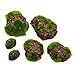 DIYARTS 6Pcs Vert Mousse Mousse Pierre Artificielle Faux Rock pour Décoration de la Maison Table à Manger Jardin Maison Paysage