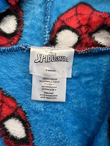 American Hero Boys Robes - Kids Characters, Plush Soft Coral Fleece Hooded Bathrobe2