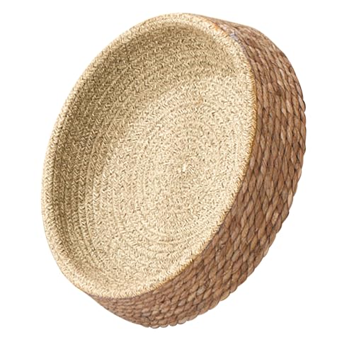 TOGEVAL Rattan Geflochtenes Haustierbett Klein Atmungsaktives Katzen...