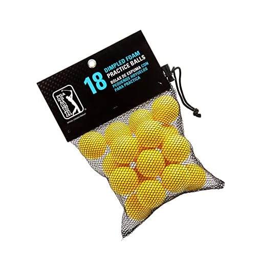 PGA TOUR Foam Practice Balls, Yellow, One Size