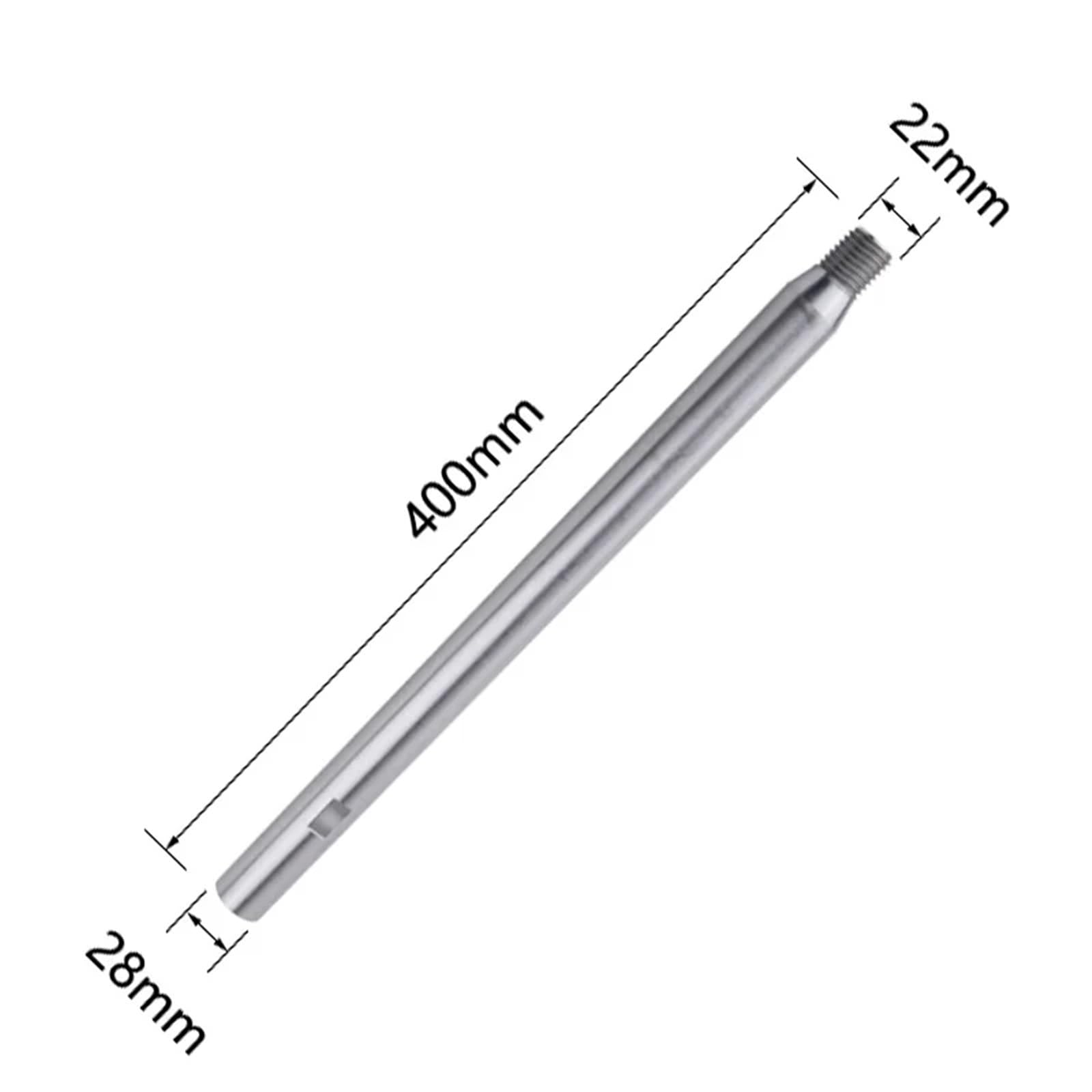 Przedłużony wał ścierniwa kątowego Adapter przedłużający diamentowy wiertło rdzeniowe do pręta przedłużającego gwint M22 do wiertła diamentowego długość 160/200mm/230mm/250mm/300mm/400mm/500mm(400mm)