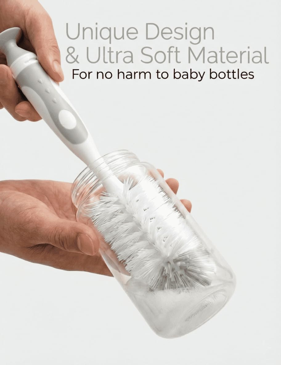 Juego de cepillos de limpieza 5 en 1, cepillo de limpieza multifuncional, cepillos de botellas de agua para limpiar el hogar, limpieza de biberones, herramientas de limpieza de cocina del