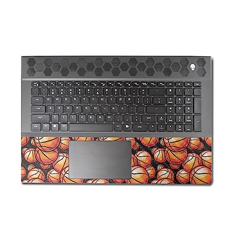 Image of MightySkins Carbon Fiber Skin Compatible with Alienware M18 R1 (2023) Full Wrap Kit - Basketball Life | Protective, Durable Textured Carbon Fiber Finish | Easy to Apply | Made in The USA