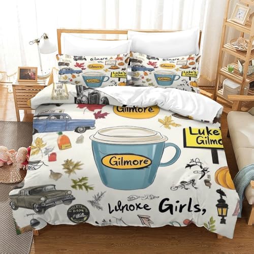Parure de lit automne pour chambre ado ambiance chaleureuse 3D