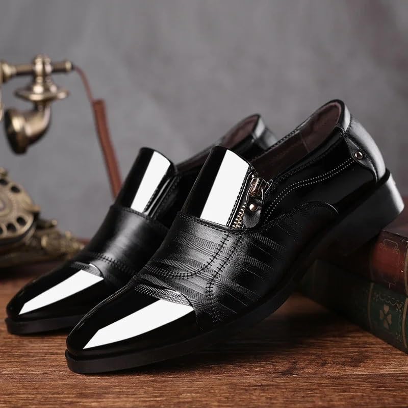 Dress Shoes for Men Men's Quality Leather Dress Shoes Soft Flat Classic Zapatos De Hombre3