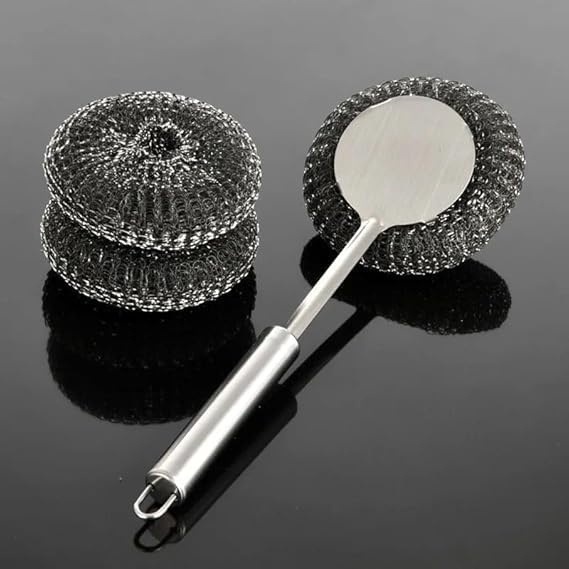 Brahmani Store Stainless Steel Scrubber for Utensils – Rust-Free, Heavy-Duty Cookware Cleaner for Pots, Pans, Tawas & Vessels | Kitchen Cleaning Pad (1 Piece)-image-10
