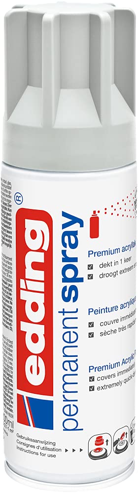 edding 5200 permanent spray light grey matt 200 ml acrylic paint aerosol spray