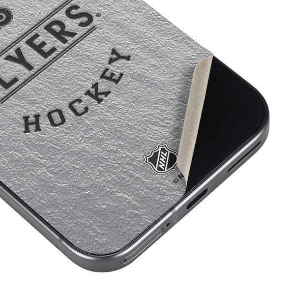 Skinit Decal Phone Skin Compatible with Google Pixel 9a - Officially Licensed NHL Philadelphia Flyers Black Text Design