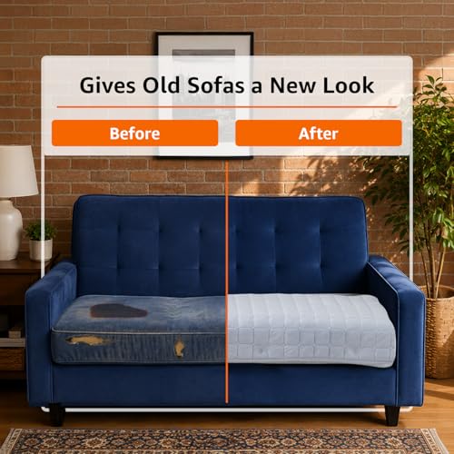 Image of Amazon Basics - Flannel (Polyester) Quilted Make Your Own Sofa Cover |70 x 120 cm|Microfiber Sofa Slipcover | 350 GSM (2 Seater)