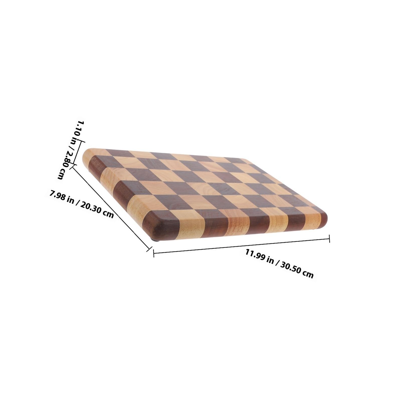 VILLCASE Tabla de Cortar Pequeña de Madera de Acacia para Carne y Fruta