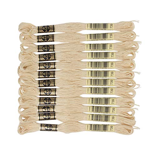 Image of DMC 6-Strand Embroidery Cotton Floss, Ultra Very Light Tan