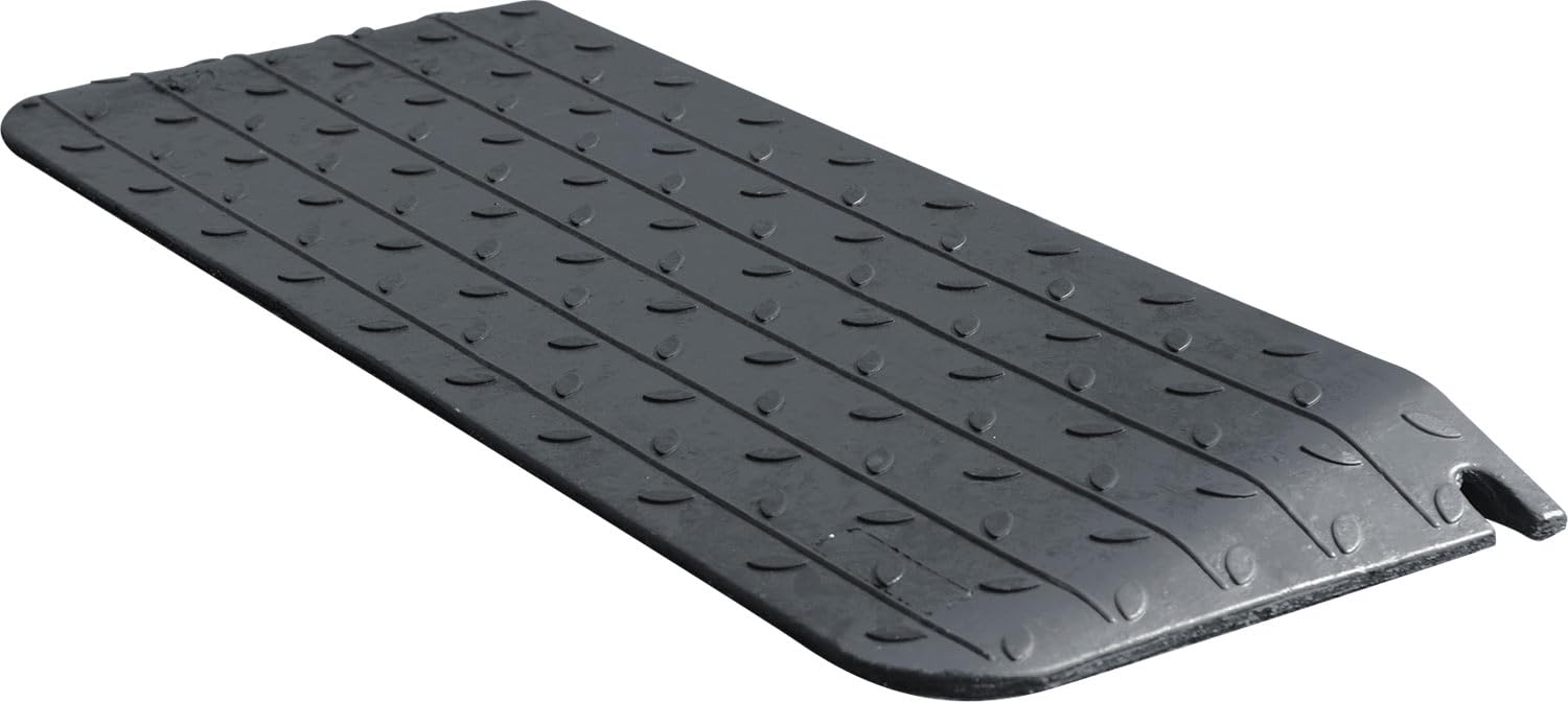 Sponsored Ad - 1" - 4" Rise Height Heavy-Duty Rubber Threshold Ramps, Cuttable Entrance Doorway Ramp, Non-Slip Curb Ramps, Loading Ramps for Wheelchair Scooter Car Outdoor Indoor (2" Rise)
