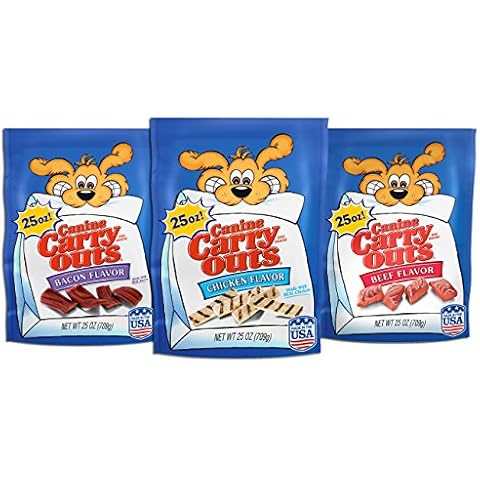 Canine Carry Outs Dog Snacks Variety Pack, 25Oz (Pack Of 3) Cover