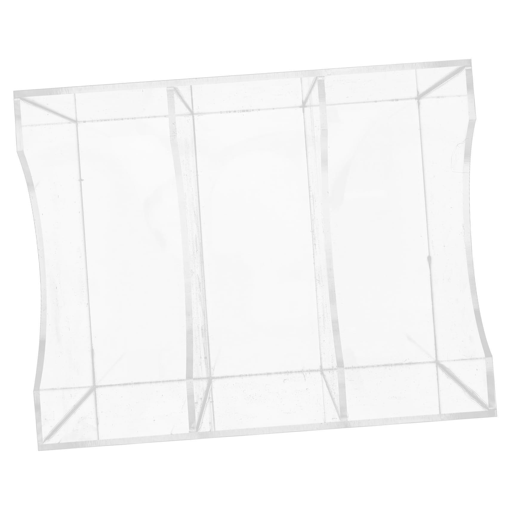 Cabilock Box Transparent Belt Organizer Case with Compartments Stylish Makeup and Tie Storage for Desk and Closet Space Saving Design for Home and Office Decor