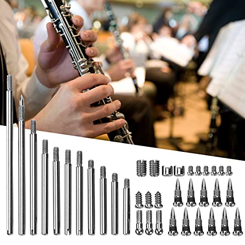 Clarinet Repair Parts,Stainless Steel Maintenance Roller Screw,Wind Instrument Accessory Replacement