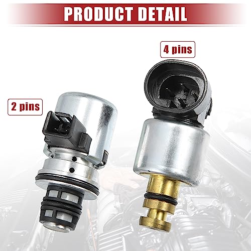 ACROPIX Transmission Pressure Governor Solenoid Valve and Sensor Fit for Mitsubishi Mighty with Gasket - Pack of 3 Black Bronze Tone Gold Tone Green