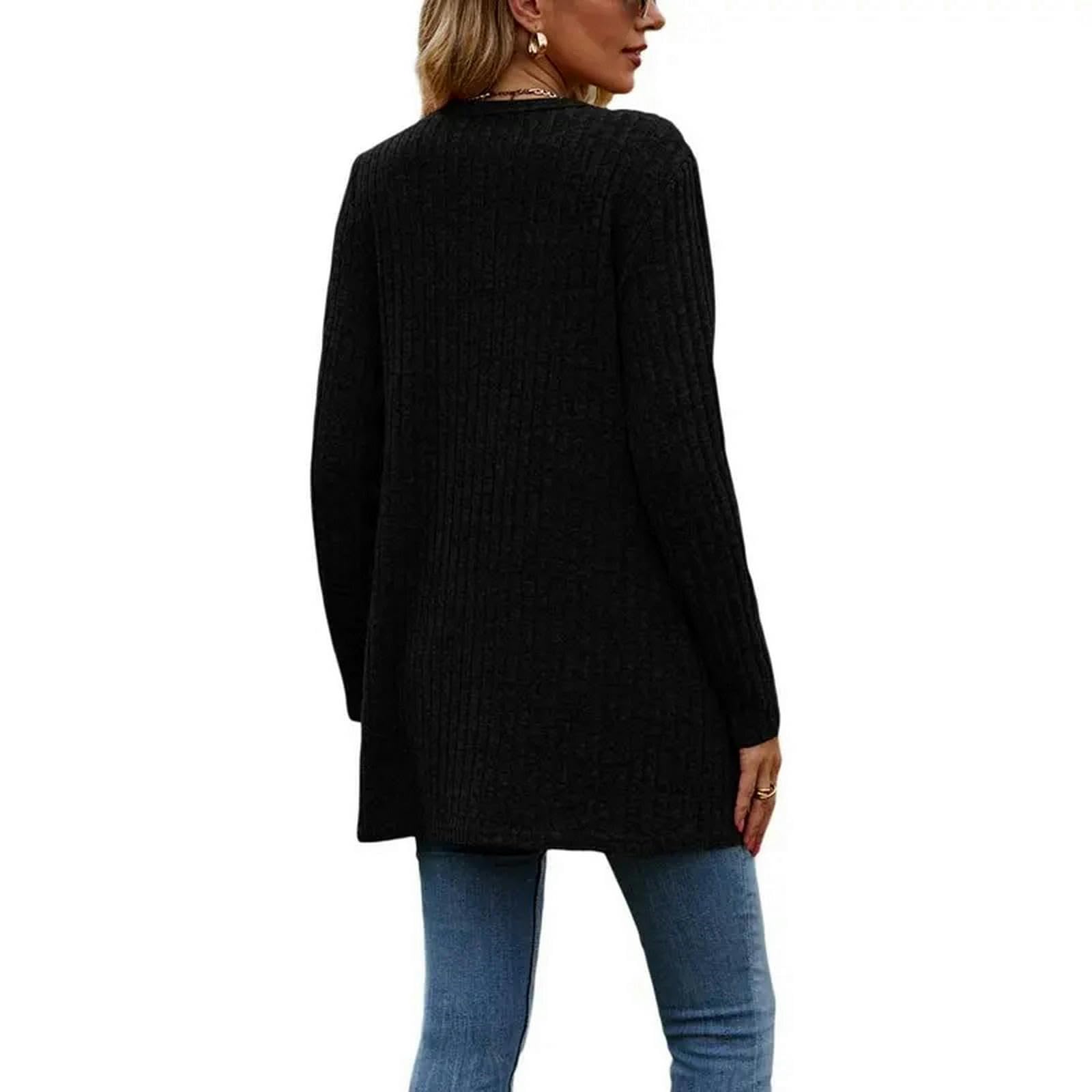 Sweter Moda Moda Kobiety V-neeck Cardigan Jednolity Kolor Riba Z Długim Rękawem Jesienna Wiosna
