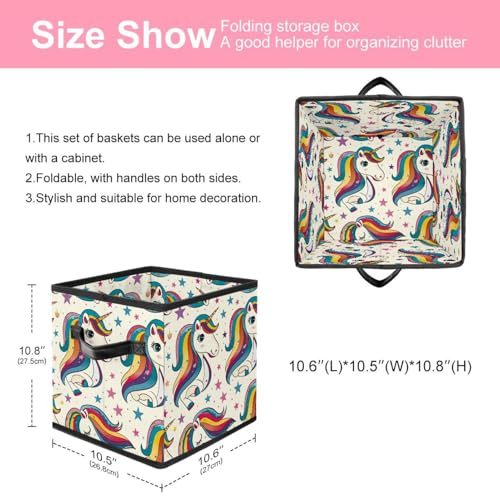 Grand cube de rangement pliable avec double poignées solides