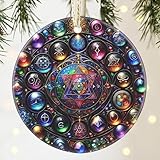 Alchemy 3.5 Inch Ceramic Christmas Hanging Ornament - Tree Decoration, Gift for Christmas & Holiday Present Exchange