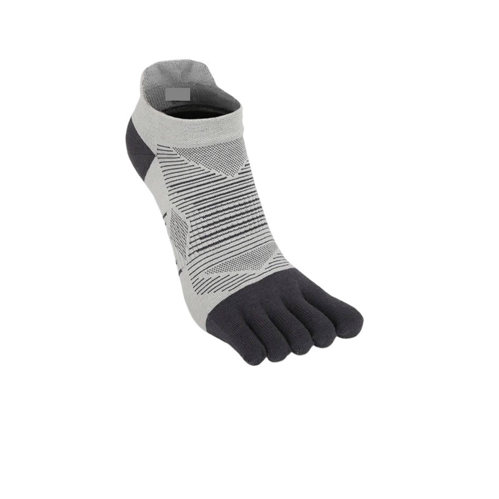 ITRHJTGP Finger Socks 2 Pairs Of Five-finger Men's Sports Mesh Breathable Sweat-absorbent Fitness for Fitness(Gray)