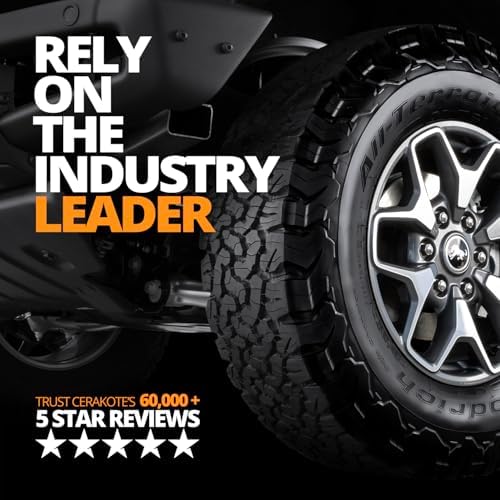 CERAKOTE® Rapid Ceramic Tire Coat - Long-Lasting Deep Black Tire Shine - 3