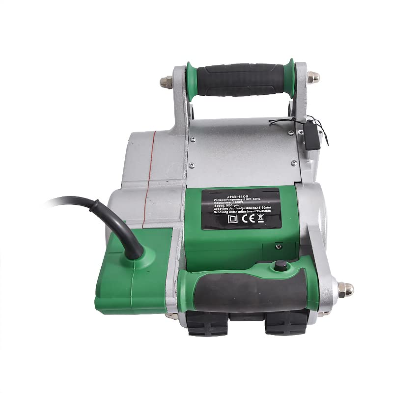 JHS-1100 Industrial Wall Chaser Electric Wall Line Slot Machine Wall Groove Cutting Slotting Machine 1100W 25/35MM,DIY Tools(25mm+35mm)