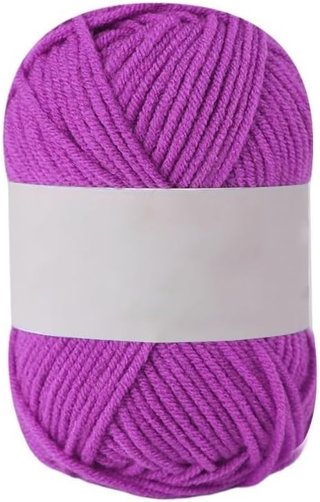 5 Rolls 25g 4 Ply Milk Blend Cotton Yarn for Crocheting Craft(33)