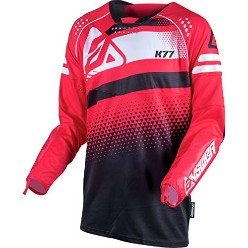 Answer Racing K77 Men's Off-Road Motorcycle Jersey - Red/Black/Large