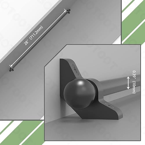 Miniatura 4 de Barras de escalera para alfombras de hasta 283236 pulgadas de ancho, estilo minimalista, juego de barras de alfombra con acabado esférico y