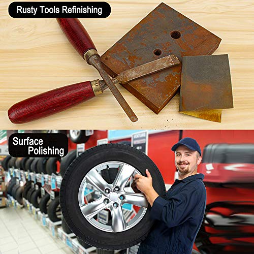 Hbsite Schuurpapier voor Droog Nat Polijsten Houten Meubels Metaal Automobiel Afwerking Schuurpapier 1000/1500/2000/3000/4000/5000 Grit(12 vel) - Afbeelding 6