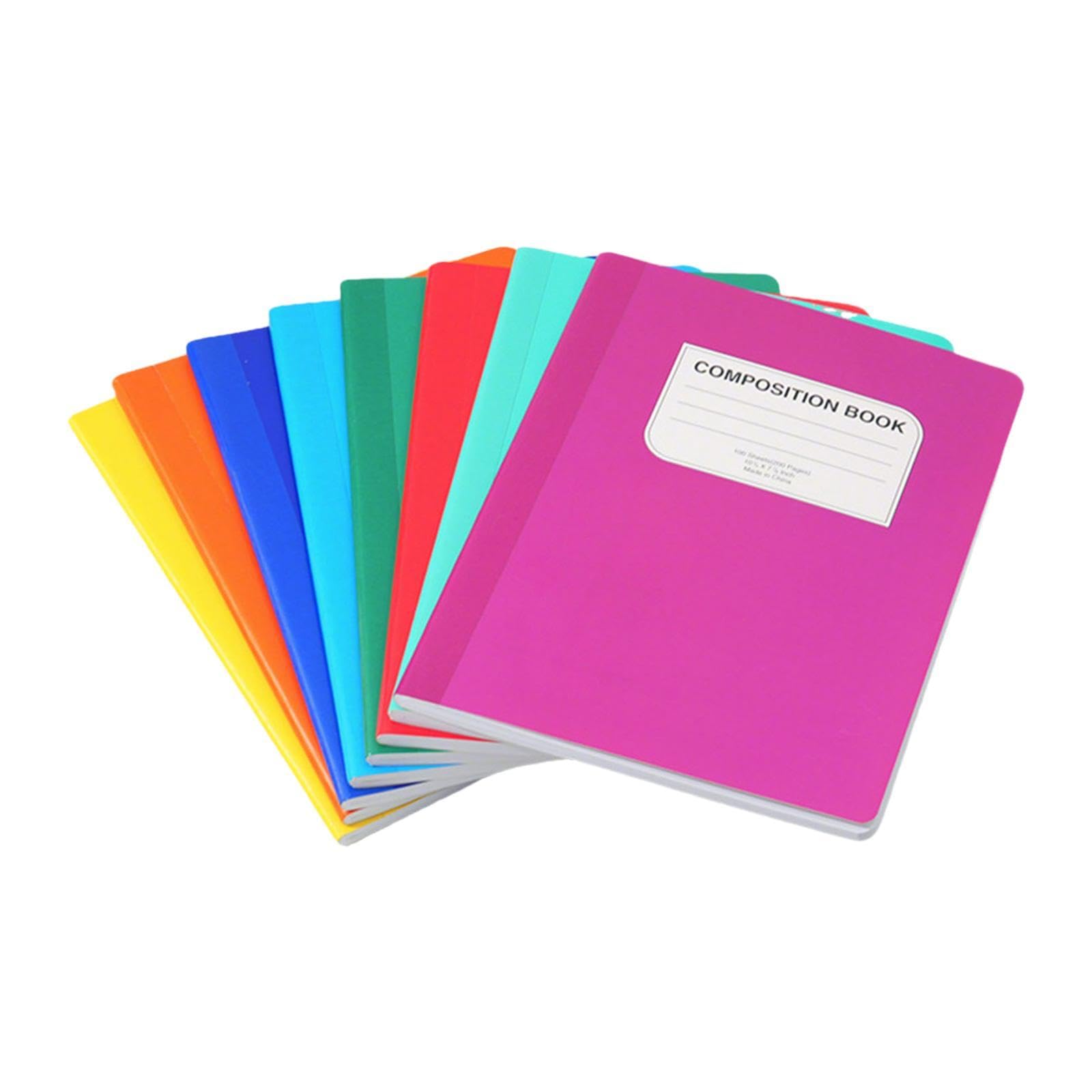 8 Pezzi Quaderno Blocco per Note Registro E Diario con Design Pulito E Minimalista Carta Liscia a Righe per Appunti Quotidiani Adatto per Ufficio Scu, Tinta Unita