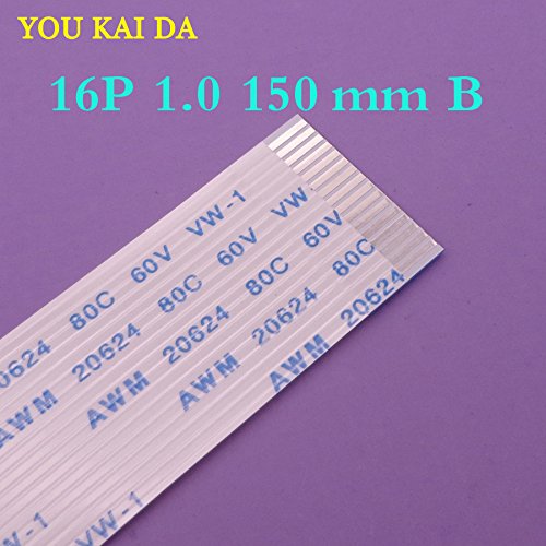 Wiring Connecting Terminals - 50pcs 16 pin FFC FPC Flat Flexible Cable 1.0mm Pitch 16pin B Reverse/Anisotropy Length 150mm Width 17mm Ribbon Flex Cable