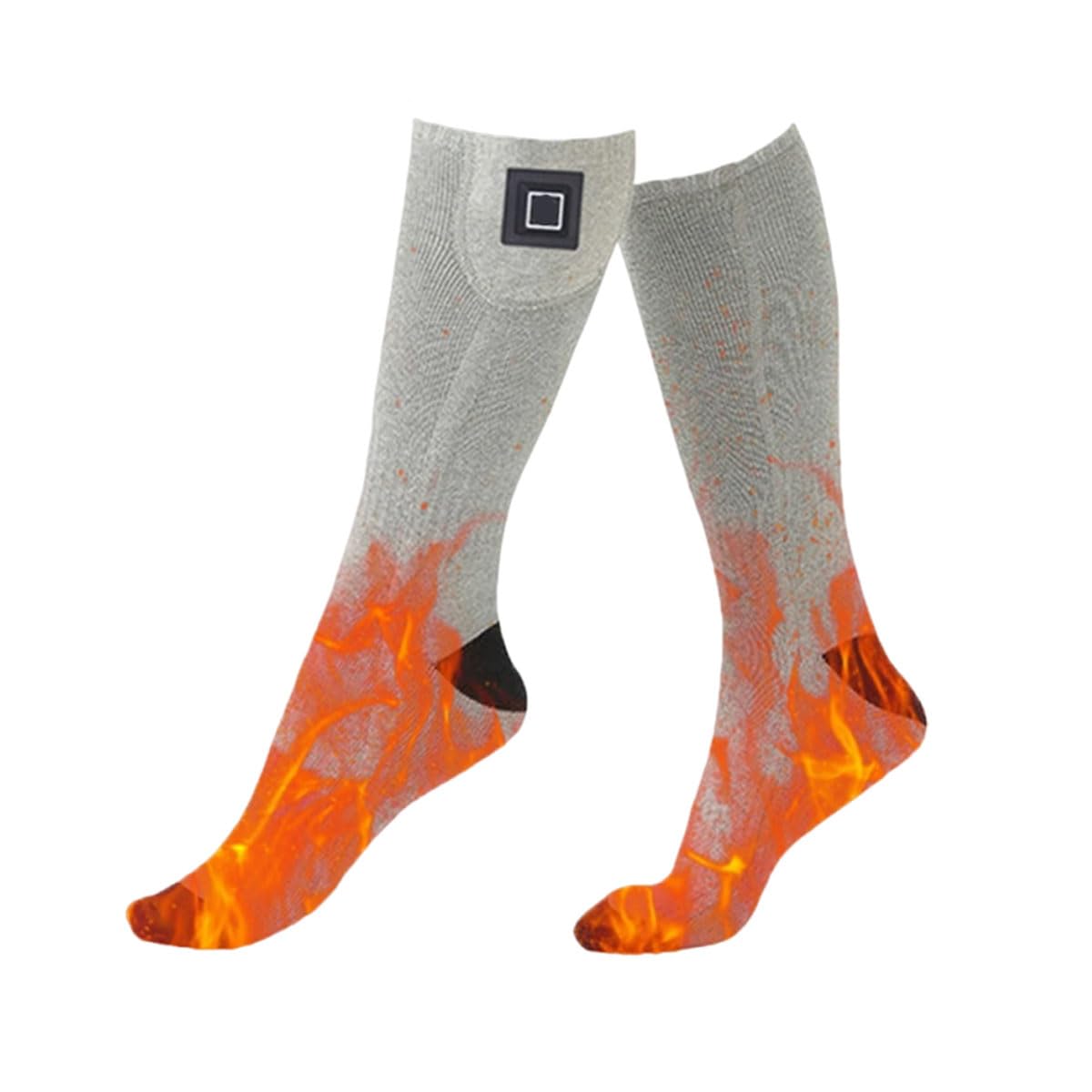 Podgrzewane skarpety z regulowaną temperaturą - unisex, outdoorowe bawełniane sportowe skarpety narciarskie bez baterii, podgrzewane termiczne skarpety narciarskie
