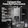 GEN II Ranein Propane Gas Tankless Water Heater Max 3.6 GPM, 80,000 BTU Indoor On Demand Instant Hot Water Heater with LED Temperature Control Panel