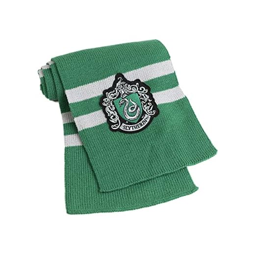 Funidelia | Bufanda Slytherin Harry Potter Oficial para Hombre y Mujer ▶ Hogwarts, Magos, Películas & Series - Color: Verde, Accesorio para Disfraz - Licencia: 100% Oficial