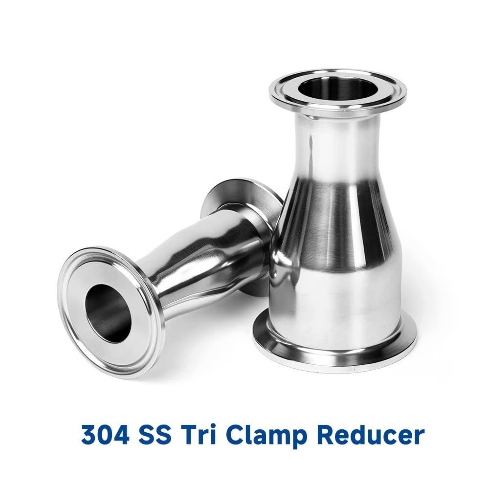 Reductor concéntrico Tri Clamp 304SS pulido food grade