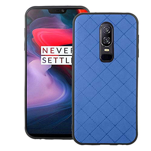 Coque Oneplus 6 antichoc en caoutchouc flexible bleu foncé robuste et slim