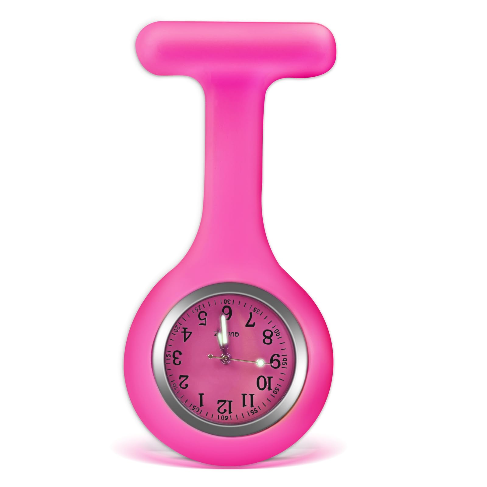 sibytech Nurse Watch Brooch, Silicone with Pin/Clip, Glow in Dark Design, Health Care Nurse Doctor Paramedic Medical Brooch Fob Watch-picture-52