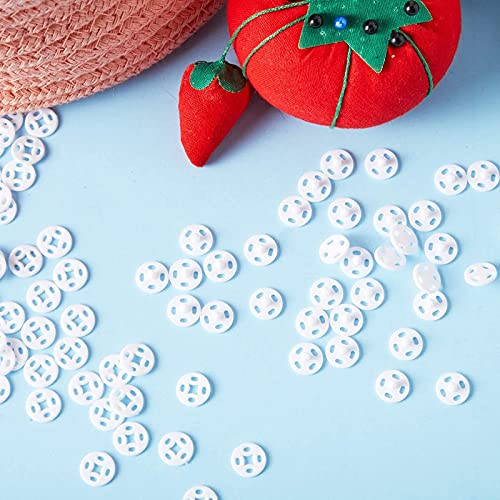 Sewing Snaps And Fasteners For Clothing (0.39 In, White, 500 Pairs) #TOP1
