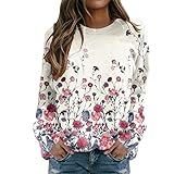 PTLLEND Langarmshirt Damen In Bekleidung Langarmshirt Damen Crop Women's Crop Top Crop Tops with Drawstring Long Sleeve Autumn Shirt with V-Neck Long Sleeve Shirt Blusen Tuniken Langarmshirts T-Shi