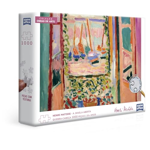 Toyster - Coleção Obras de Arte - Matisse: A janela - Quebra-cabeça 1000 peças - Game Office