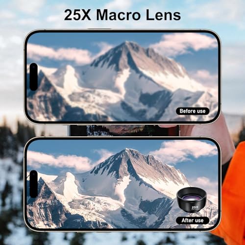 Lente de teléfono móvil 3 en 1, objetivo ojo de pez 198°, lente macro 15X, gran angular 0,63X, lente de cámara universal para la mayoría de smartphones - imagen 4