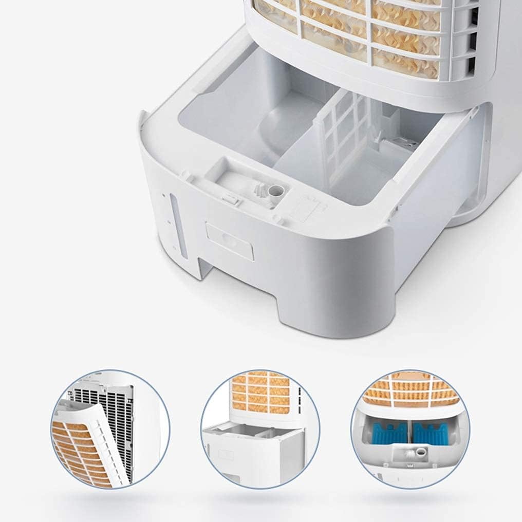 Evaporative Coolers Portable Air Conditioning Unit Cooler with Remote Control and Purifier Humidifier 3 Fan Speeds with Oscillation Function for Home Or Office Use