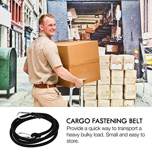 VILLCASE Corda Elástica Com Mosquetão Tiras Resistentes Corda Elástica Forte Trava Nos Pontos de Anc