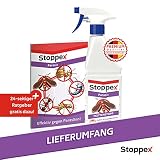Stoppex® Parasit Mottenstopp- Spray gegen Motten, Lebensmittelmotten und Kleidermotten. Motten bekämpfen mit Sofortwirkung