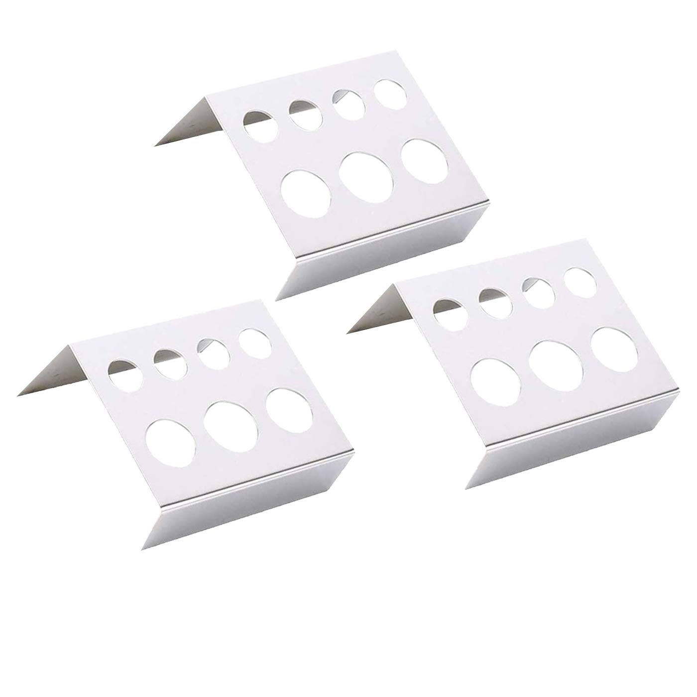 3 Pcs Tattoo Ink Cup Holder 7 Holes Stainless Steel Tattoo Pigment Cap Rack Container Holder Stand for Tattoo Makeup Tattoo Accessories Supplies