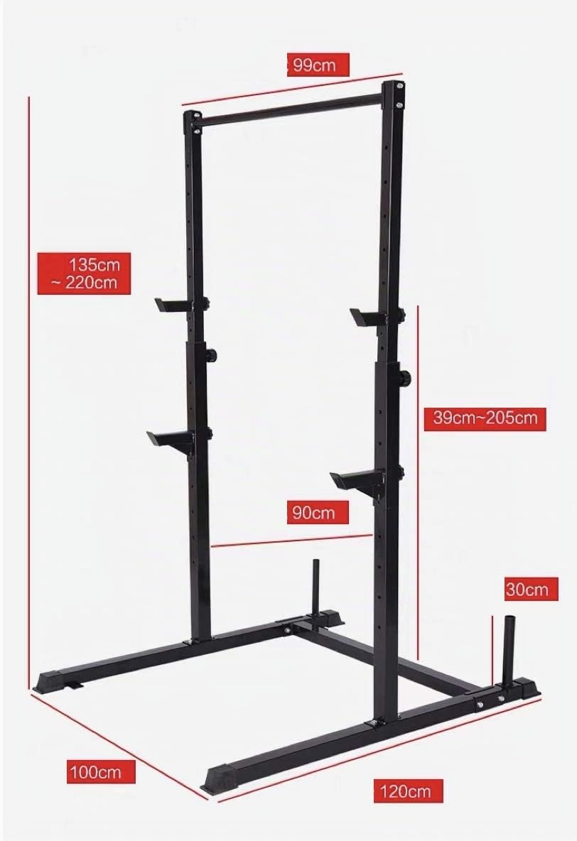 Pull Up Fitness - Gabbia per Squat per rinforzare Le Cosce, Colore: Nero