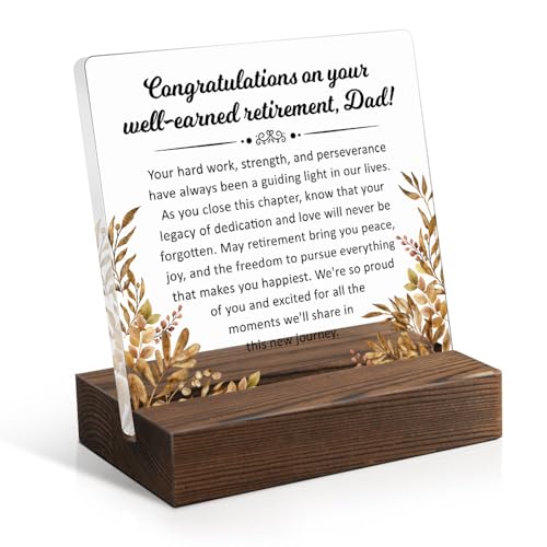 Juoqg Retirement Plaque Stand